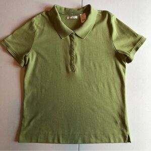 Liz Golf Green Polo Shirt - 100% Pima Cotton Size M